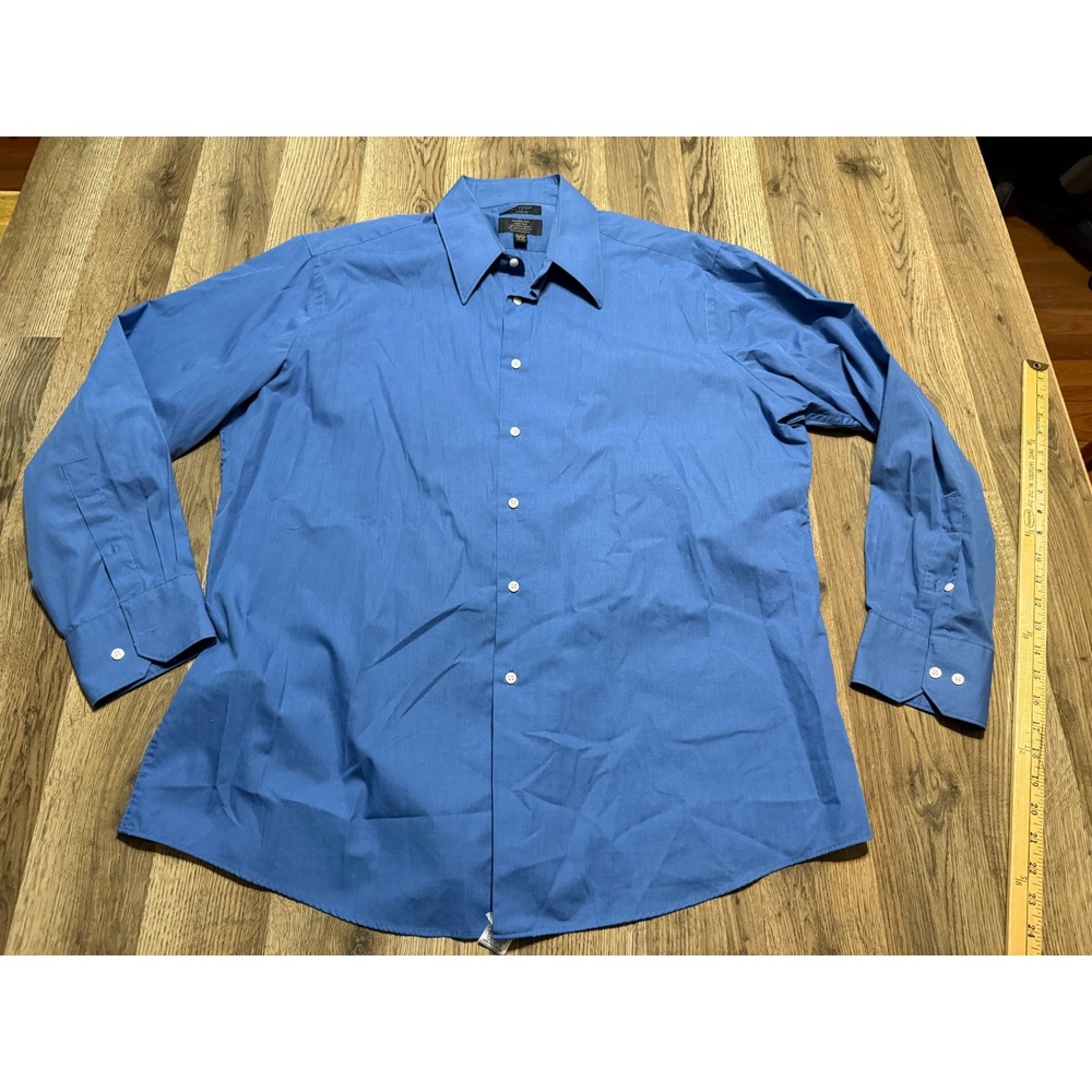 Covington Shirts Mens Size XL Blue Button Front Long Sleeve Modern Fit